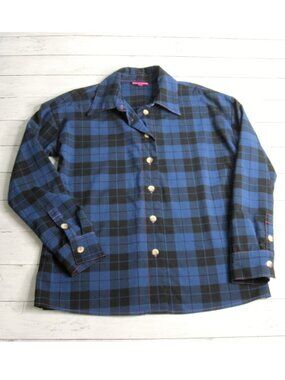Westwind Vintage Women's Plaid Button Down Top Size M L